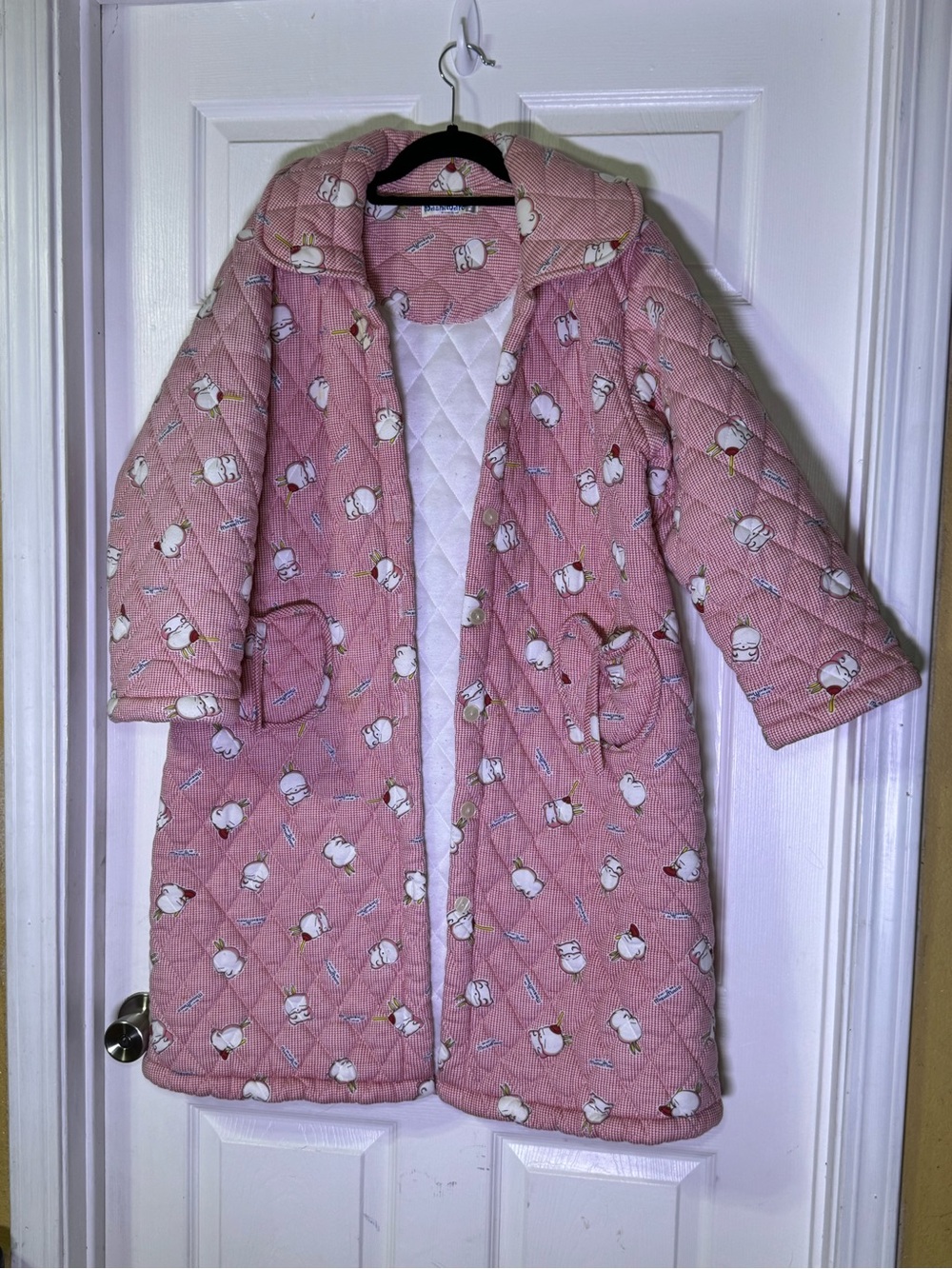 Rare Vintage 2002 Mashimaro Quilted Robe / Long Housecoat